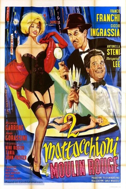 2 mattacchioni al Moulin Rouge movie poster