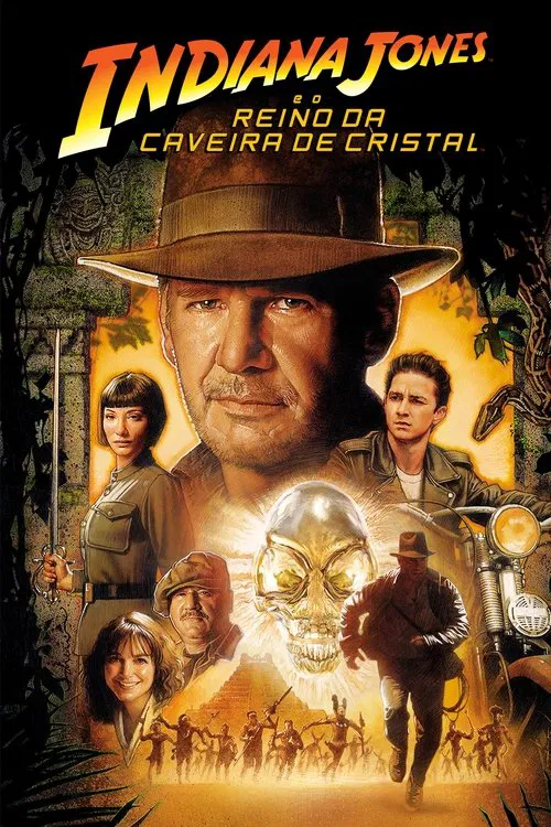 Poster do filme Indiana Jones e o Reino da Caveira de Cristal