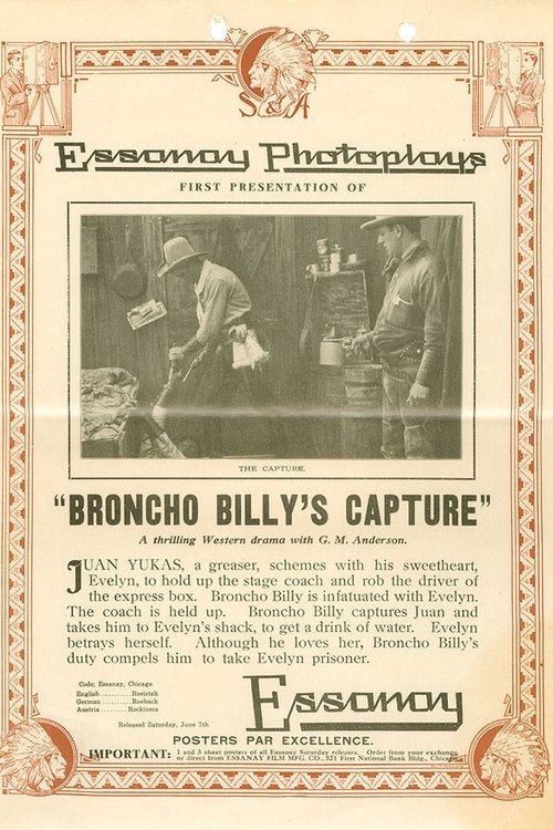 Broncho Billy's Capture movie poster