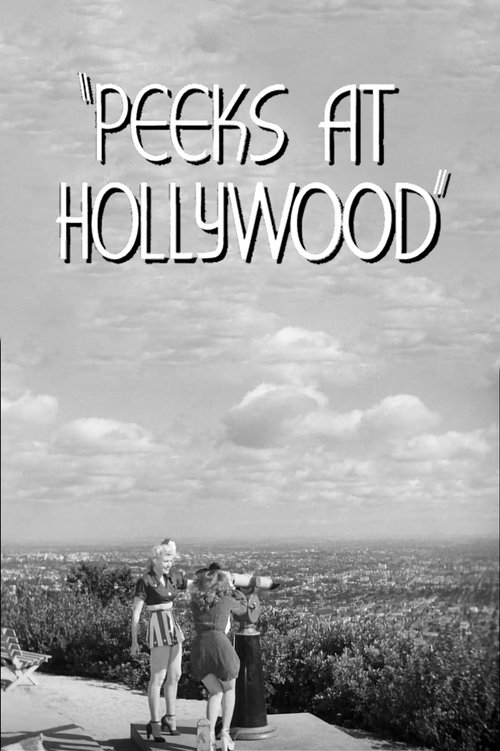 Peeks at Hollywood movie poster