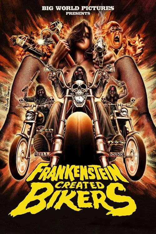 Frankenstein Created Bikers movie poster