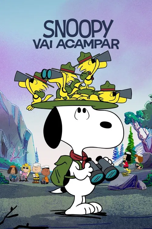 Poster da série Snoopy Vai Acampar
