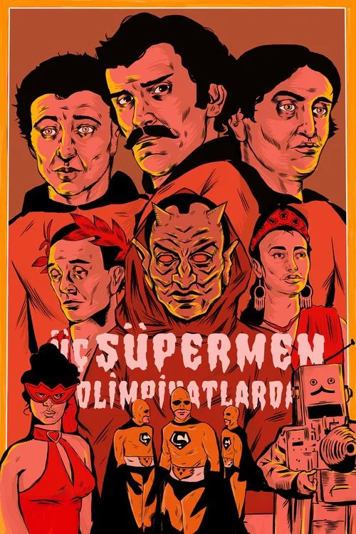 Three Supermen at the Olympic Games movie poster