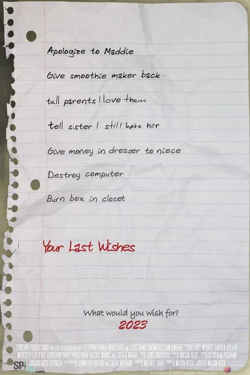 Poster do filme Your Last Wishes
