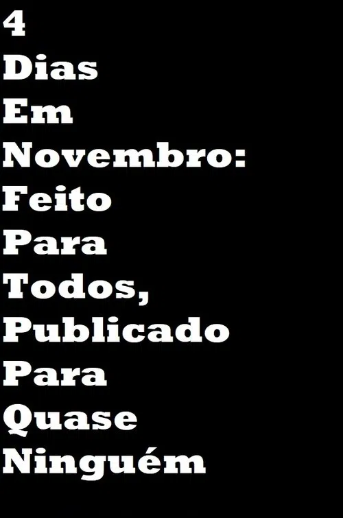 Poster do filme 4 Dias Em Novembro