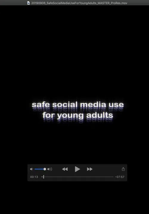 Safe Social Media Use for Young Adults movie poster