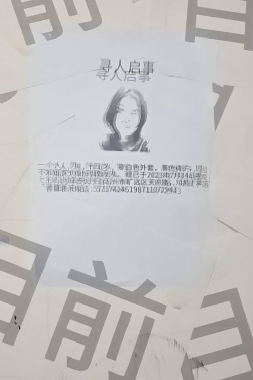 寻人启事 Missing Persons (in a newspaper) movie poster