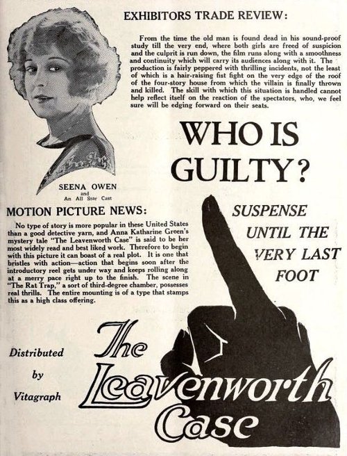 The Leavenworth Case movie poster
