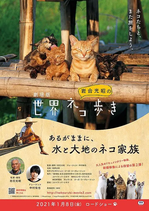 劇場版　岩合光昭の世界ネコ歩き　あるがままに、水と大地のネコ家族 movie poster