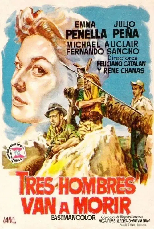 Tres hombres van a morir movie poster