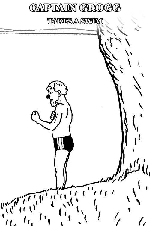 Captain Grogg takes a swim movie poster