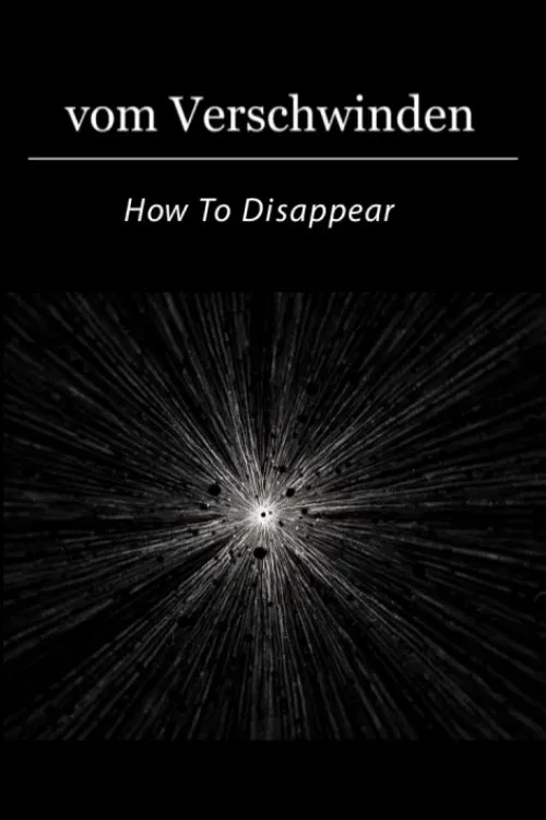 How To Disappear movie poster