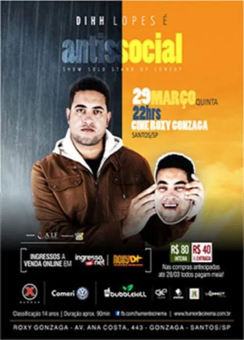 Dihh Lopes - Antissocial movie poster