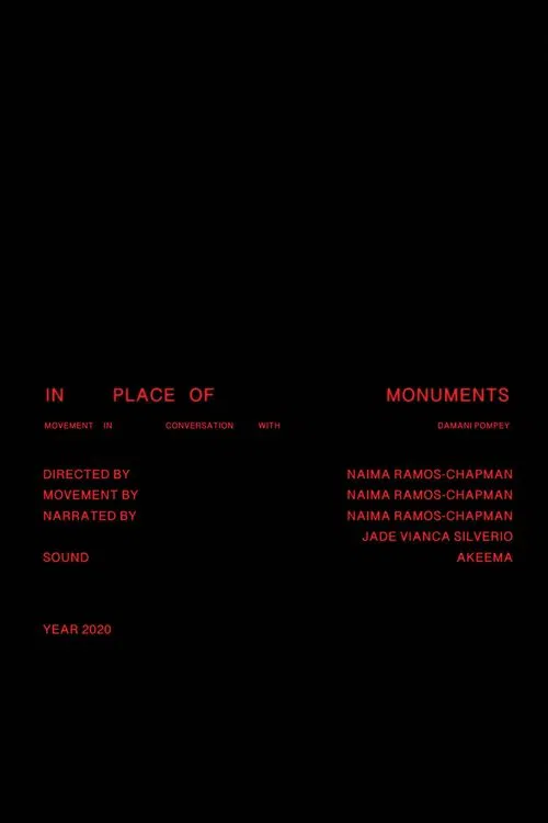 In Place of Monuments movie poster