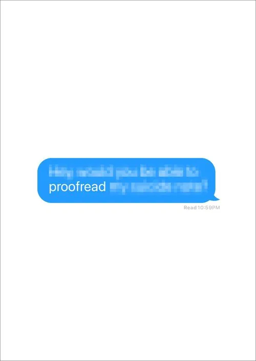Proofread movie poster