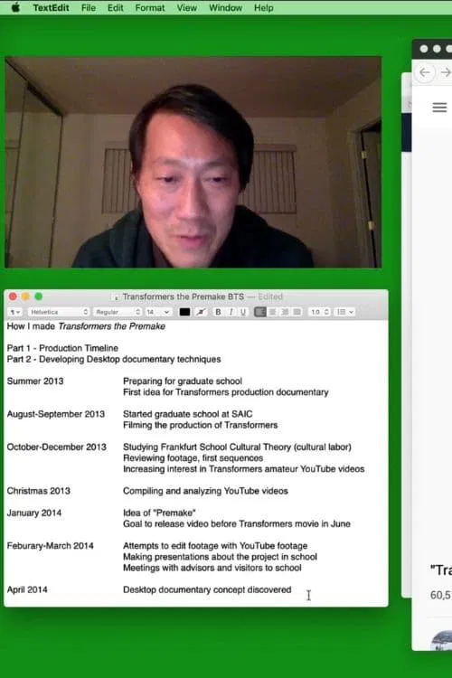 The Making of Transformers the Premake movie poster