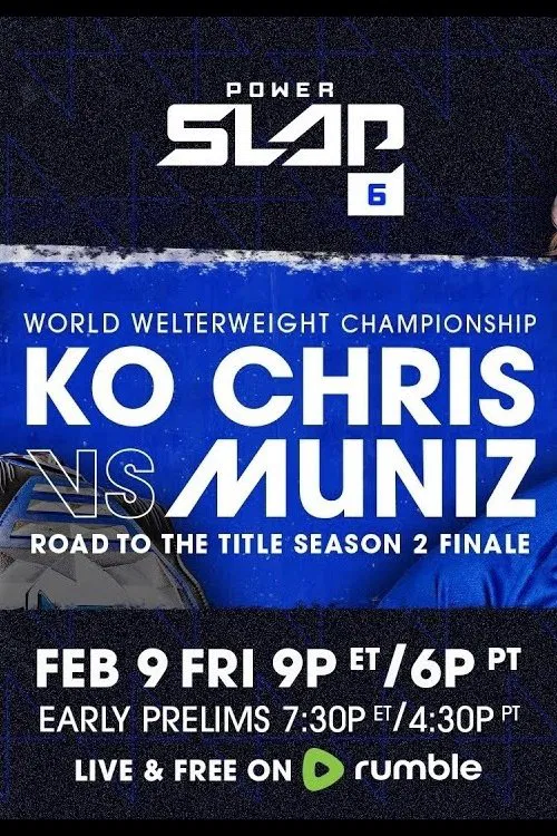Power Slap 6: KO Chris vs. Muniz movie poster