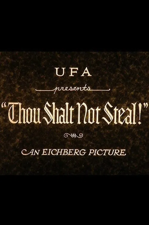 Poster do filme Thou Shalt Not Steal