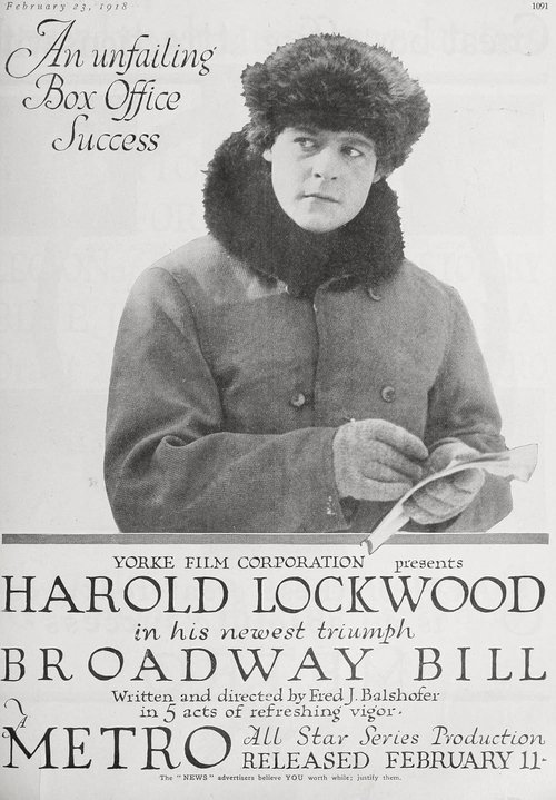 Broadway Bill movie poster