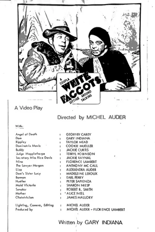 Coupla White Faggots Sitting Around Talking movie poster