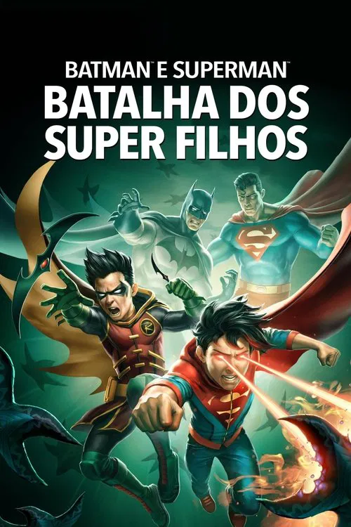 Poster do filme Batman e Superman: Batalha dos Super Filhos
