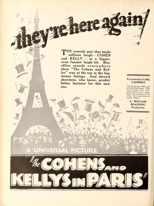The Cohens and the Kellys in Paris movie poster
