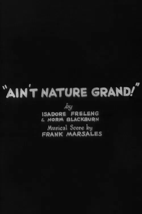 Ain't Nature Grand! movie poster