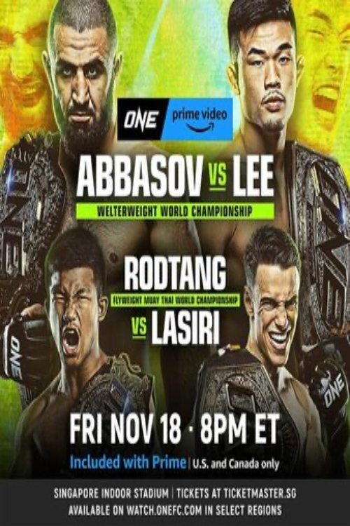 ONE on Prime Video 4: Abbasov vs. Lee movie poster