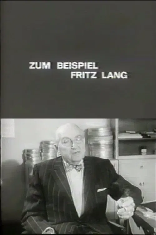 For Example Fritz Lang movie poster