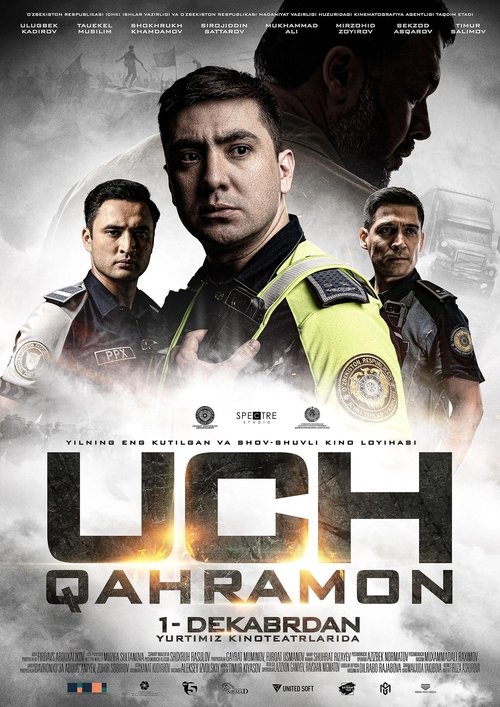 Uch qahramon movie poster