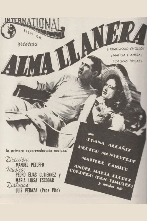 Poster do filme Alma llanera