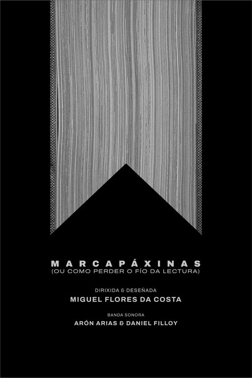 Poster do filme Marcapáxinas (ou como perder o fío da lectura)