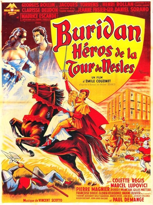 Buridan, hero of the tower of Nesle movie poster