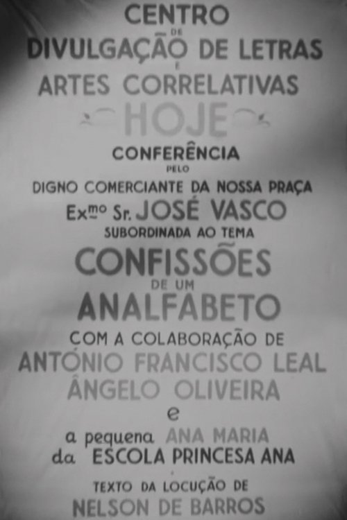 Confissões de um Analfabeto movie poster