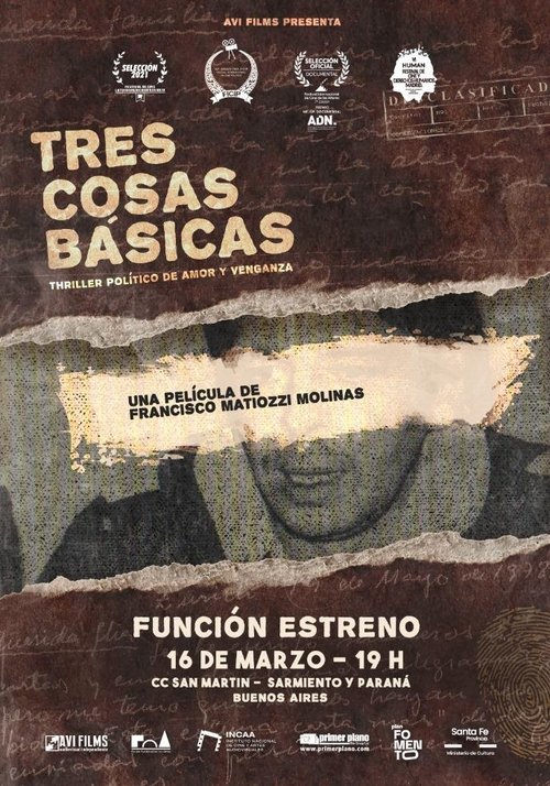 Tres cosas básicas movie poster