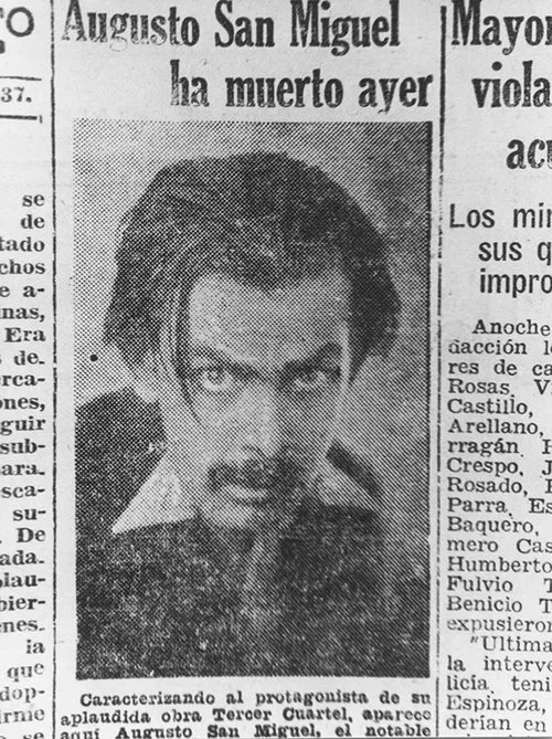 Augusto San Miguel Died Yesterday movie poster