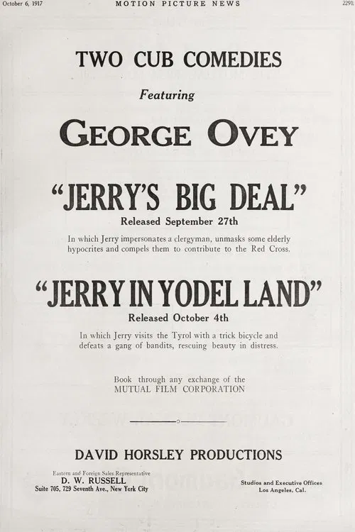 Jerry's Big Deal movie poster