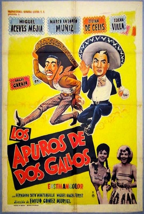 Los apuros de dos gallos movie poster