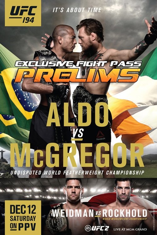 UFC 194: Aldo vs. McGregor - Early Prelims movie poster