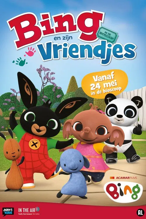 Bing and his friends in the cinema movie poster