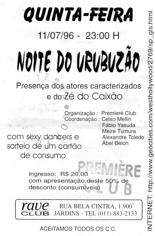 Poster do filme Noite do Urubuzão Humano