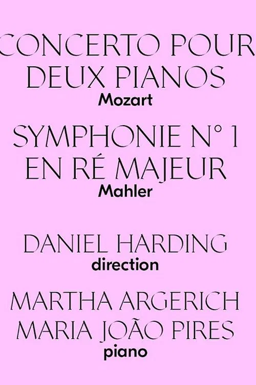 Poster do filme Martha Argerich & Maria João Pires Play Mozart Victoria Hall - Geneva