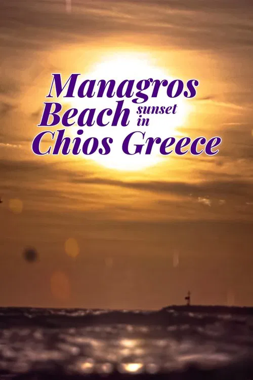 Managros Beach Sunset in Chios Greece movie poster