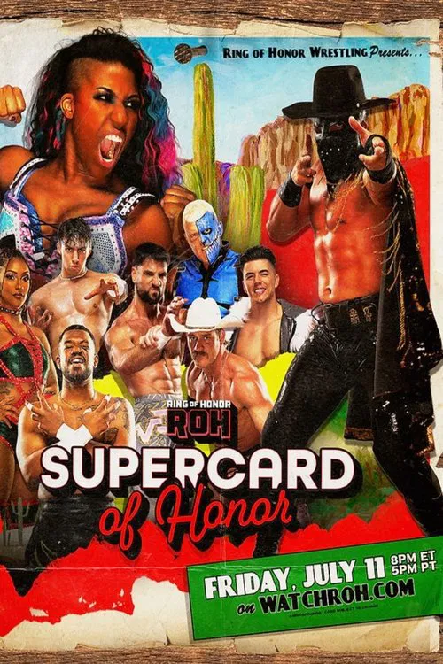 ROH Supercard of Honor 2025 movie poster