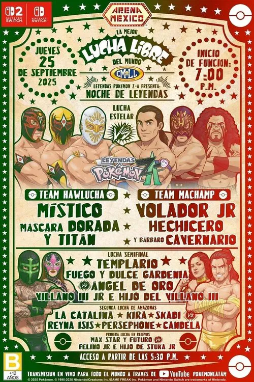 CMLL x Pokémon Legends: Z-A movie poster