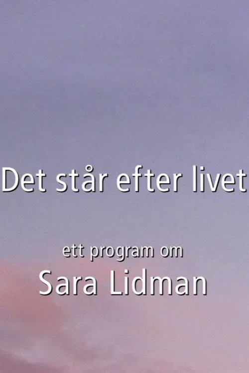 Det står efter livet movie poster