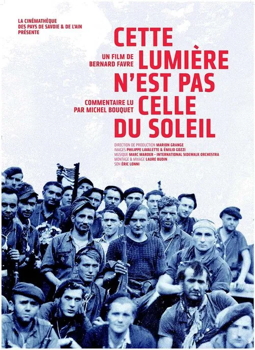 Cette lumière n'est pas celle du soleil movie poster