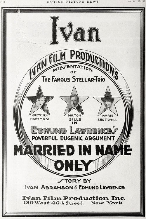 Married in Name Only movie poster