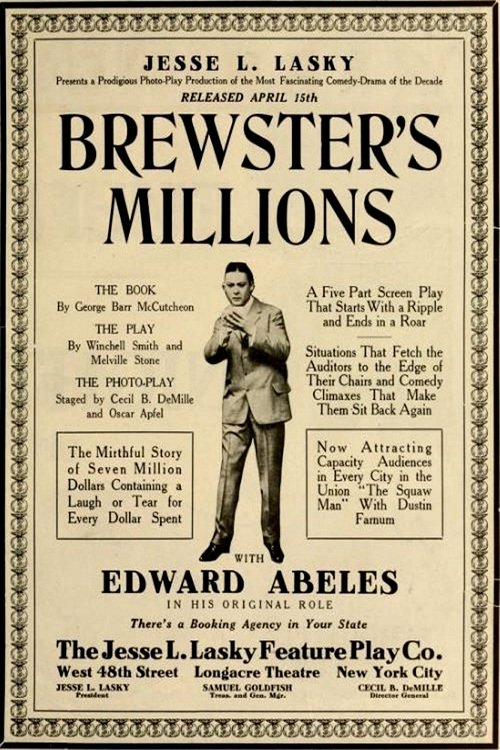 Brewster's Millions movie poster