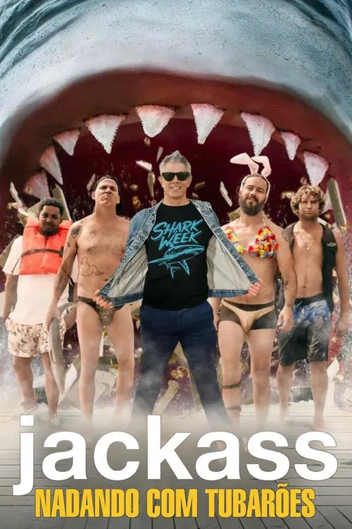 Poster do filme Jackass - Nadando com Tubarões
